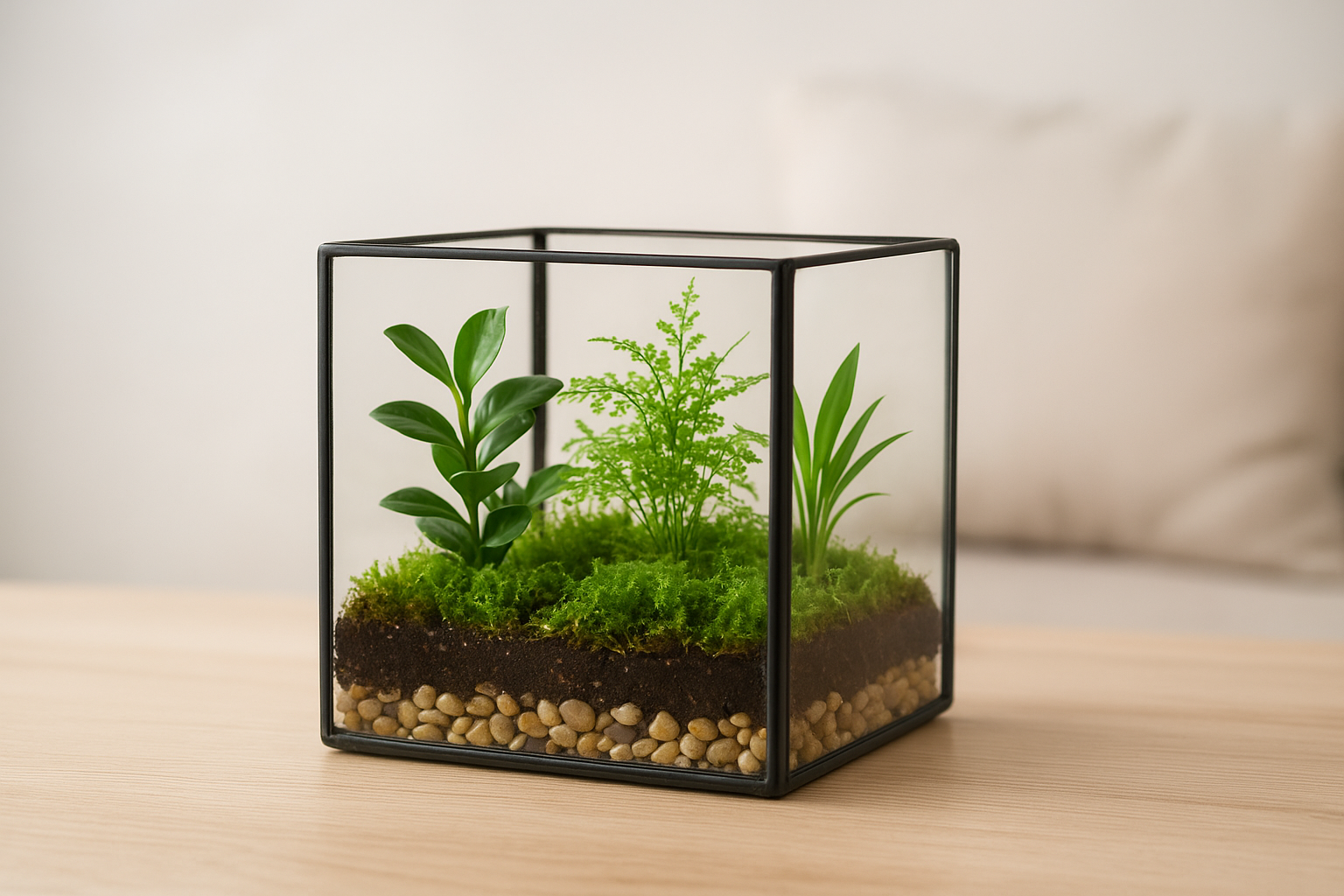 Minimalist Home Décor Ideas Using Glass Terrariums