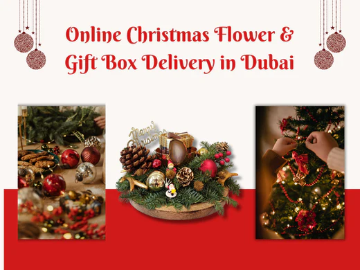 Christmas Flowers & Gift Box Delivery in Dubai | Online Festive Hampers by M.Fiorista